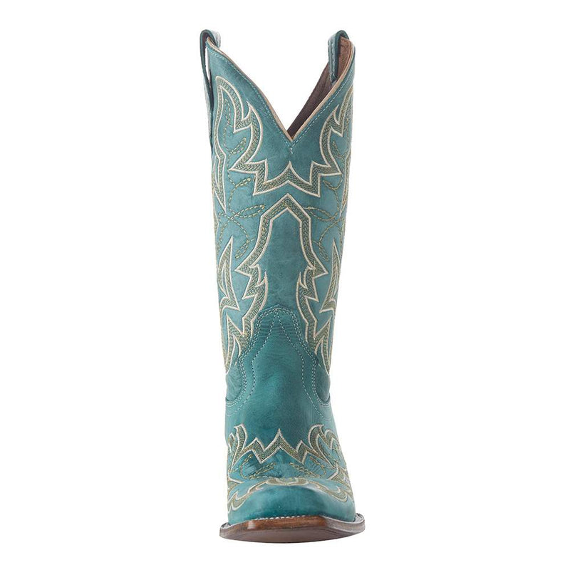 Circle G Women`s Turquoise Embroidered 12in. Boot