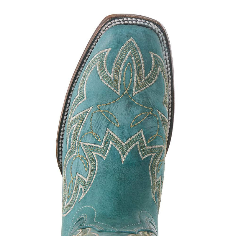 Circle G Women`s Turquoise Embroidered 12in. Boot