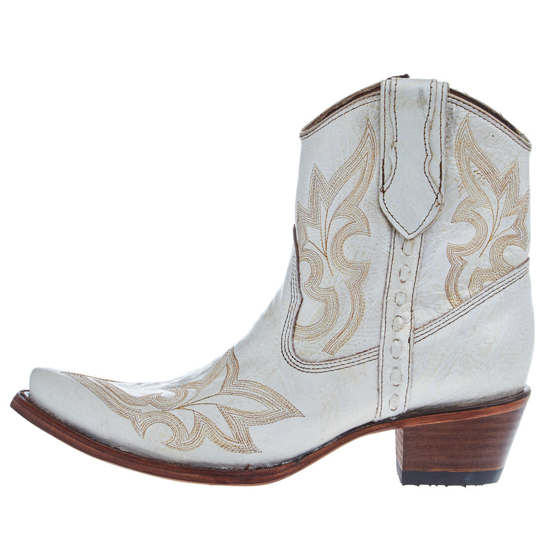Circle G Womens Velo Pearl 7in Zipper Top Bootie