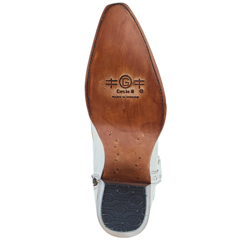 Circle G Womens Velo Pearl 7in Zipper Top Bootie