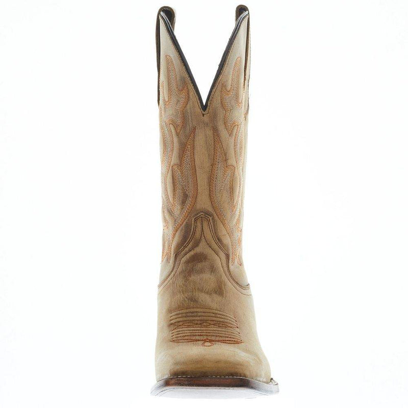 Circle G Men's Tan Cowhide Vamp 12in Tan Cowhide Top
