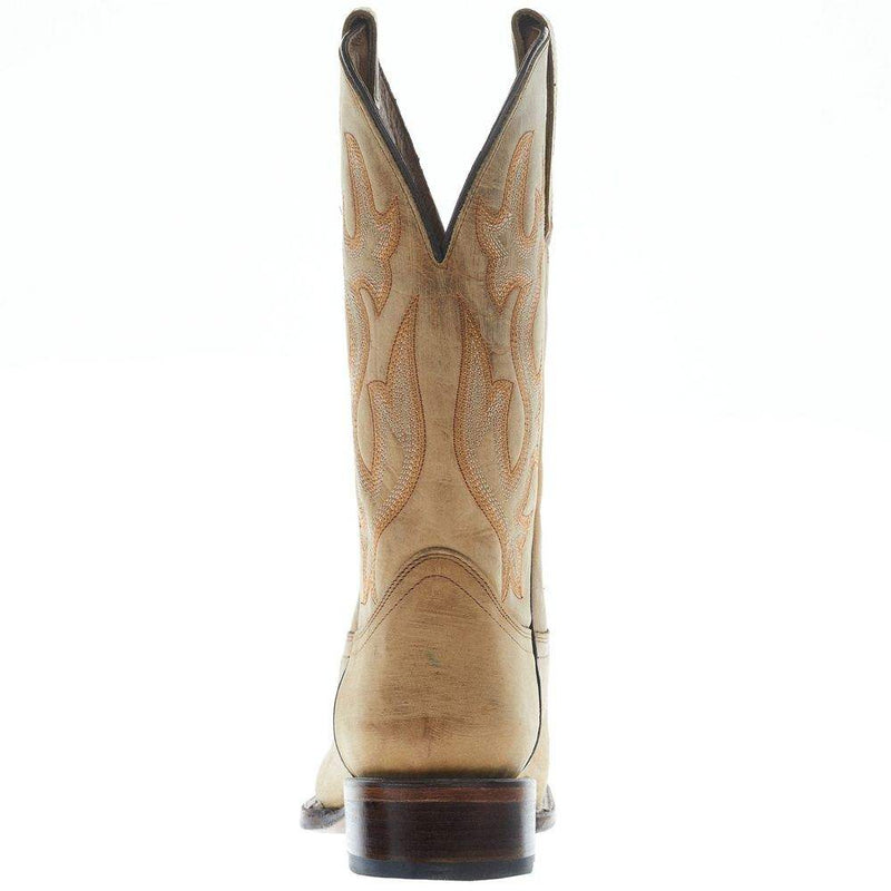 Circle G Men's Tan Cowhide Vamp 12in Tan Cowhide Top