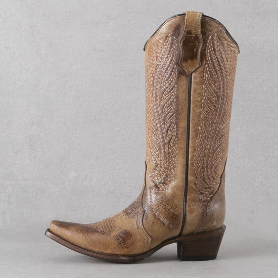 Circle G Honey Embroidered Boots