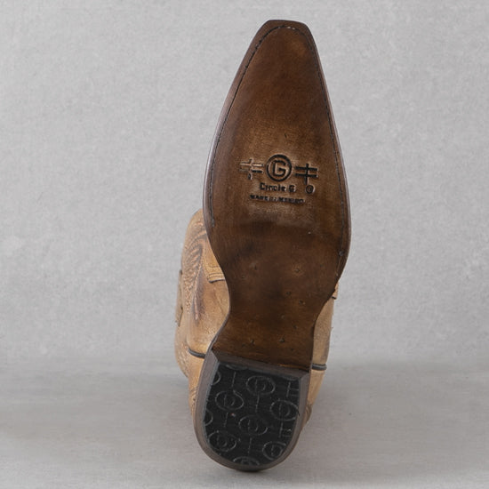 Circle G Honey Embroidered Boots