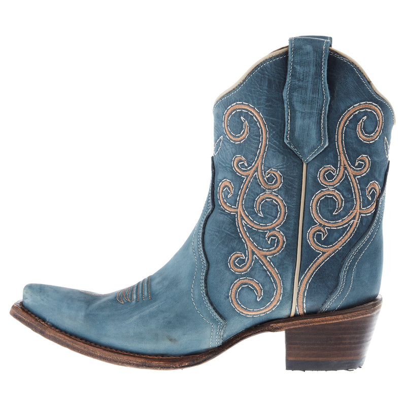 Circle G Women's Distressed Blue Bootie