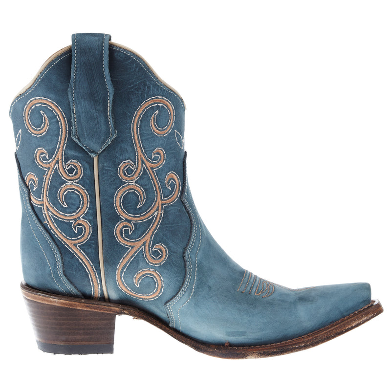 Circle G Women's Distressed Blue Bootie