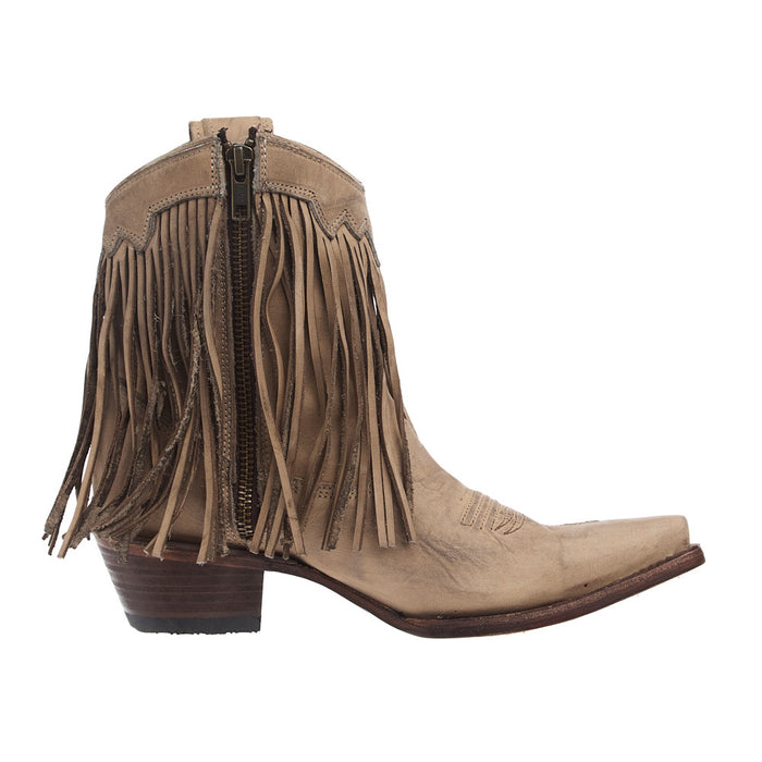 Circle G Women's Sand Fringe Ankle Booties