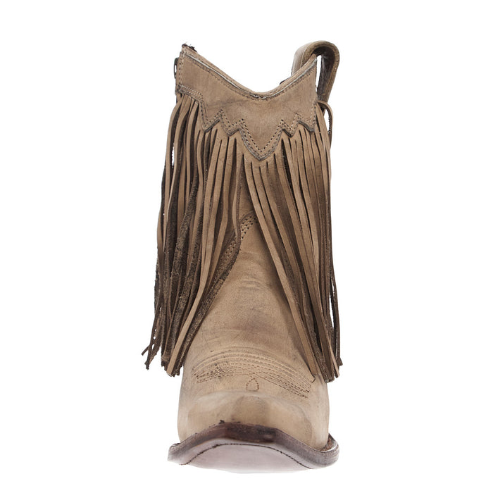 Circle G Women's Sand Fringe Ankle Booties