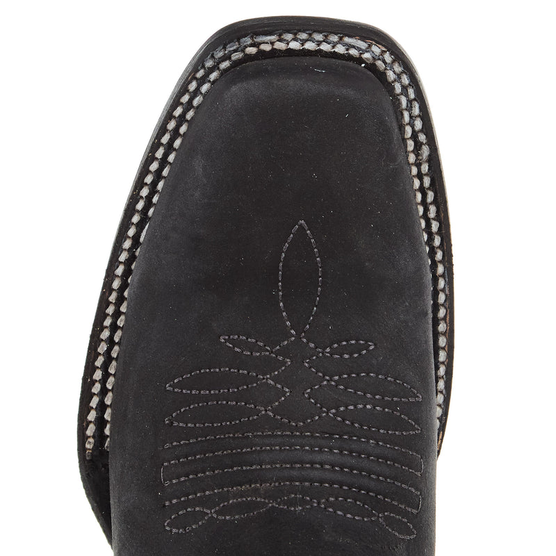 Circle G Women`s Black Embroidered Cut Out 11in Top Boot