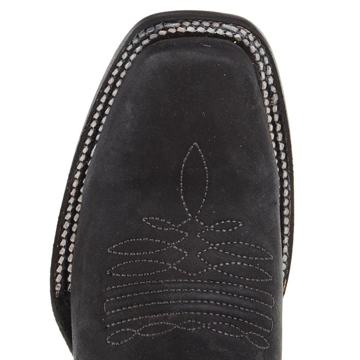 Circle G Women`s Black Embroidered Cut Out 11in Top Boot