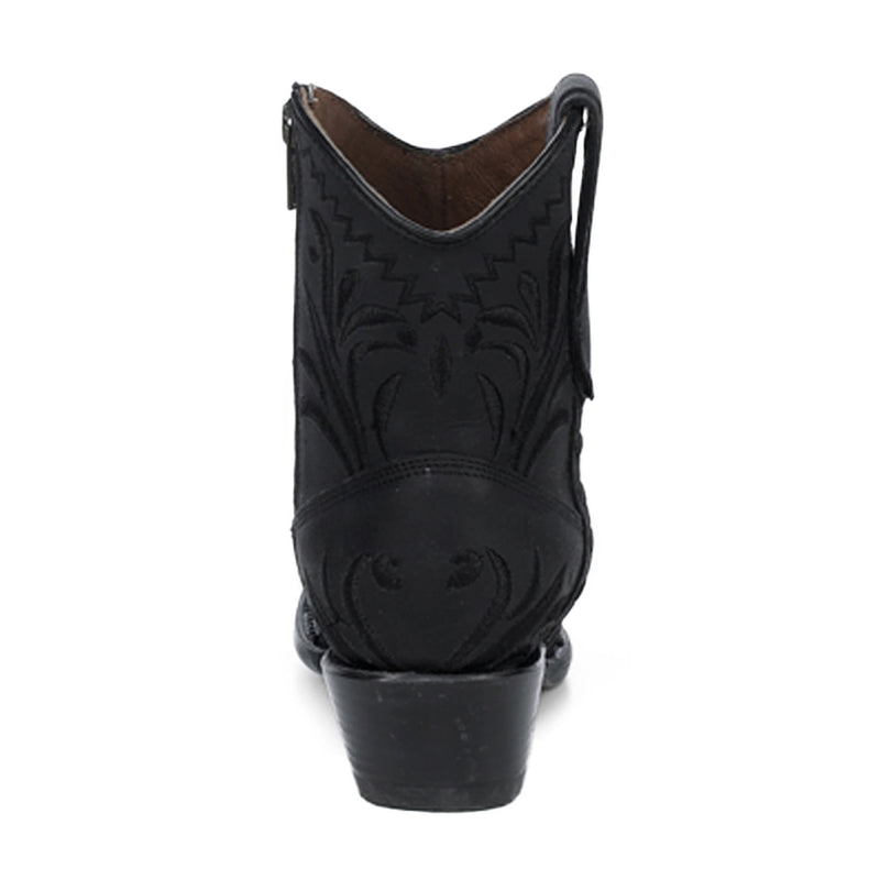 Circle G Women`s Black Embroidered Ankle Bootie
