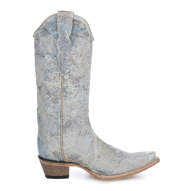 Circle G Women`s Baby Blue Embroidered Boot