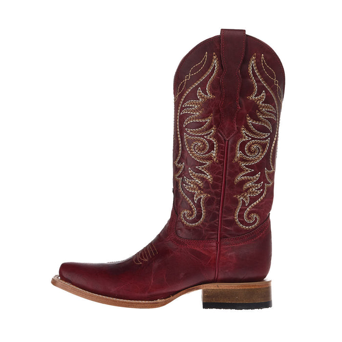 Circle G Women's Red Vamp 13in Red Top Boot