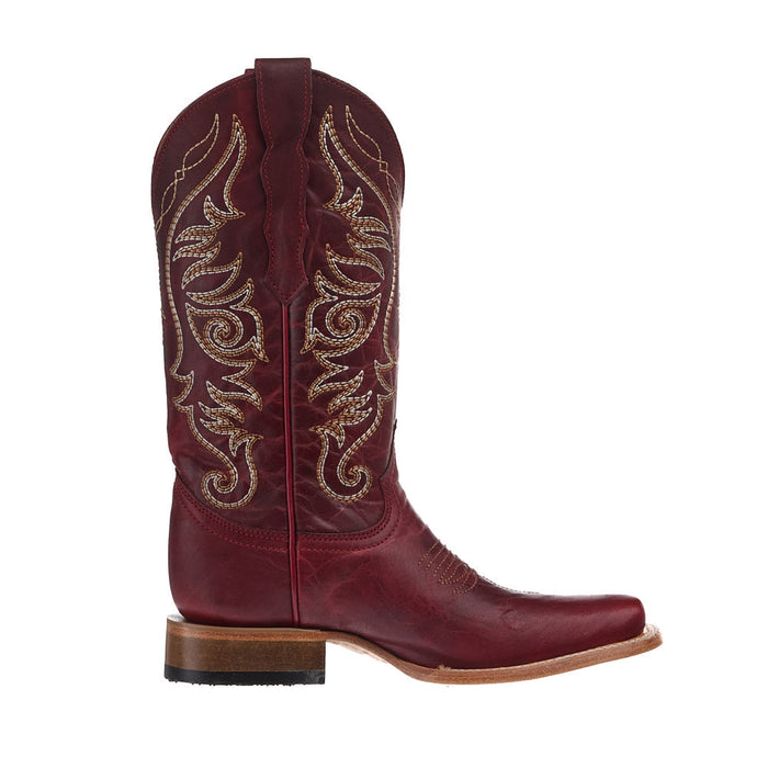 Circle G Women's Red Vamp 13in Red Top Boot