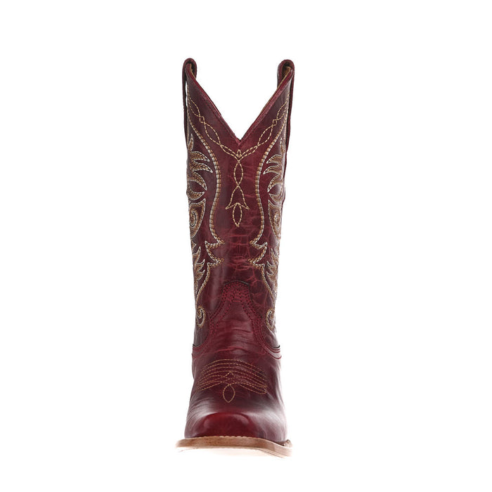 Circle G Women's Red Vamp 13in Red Top Boot