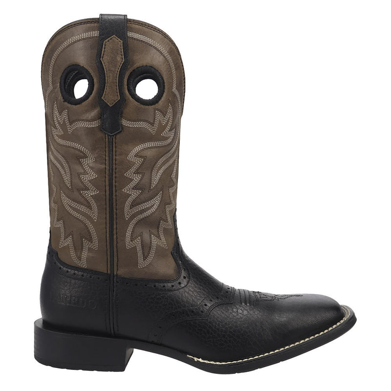 Laredo Men's Burnham Black Vamp 12in Grey Top