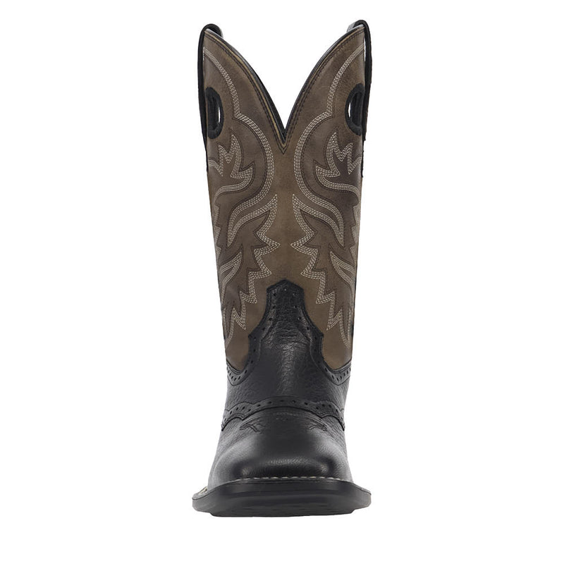 Laredo Men's Burnham Black Vamp 12in Grey Top