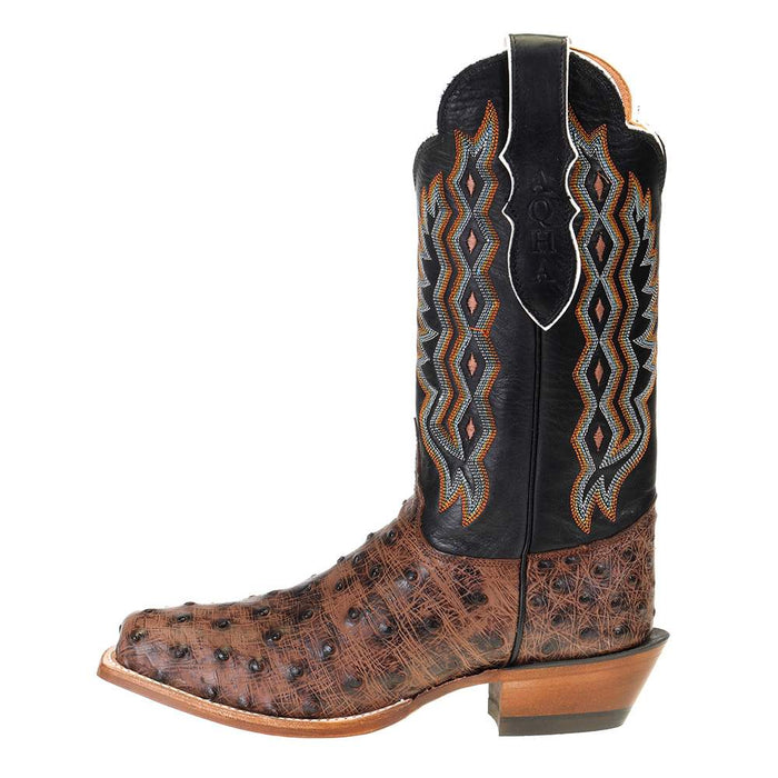 Justin Boot Company Women's Magnolia Kango Tobac Full Quill Ostrich Boot