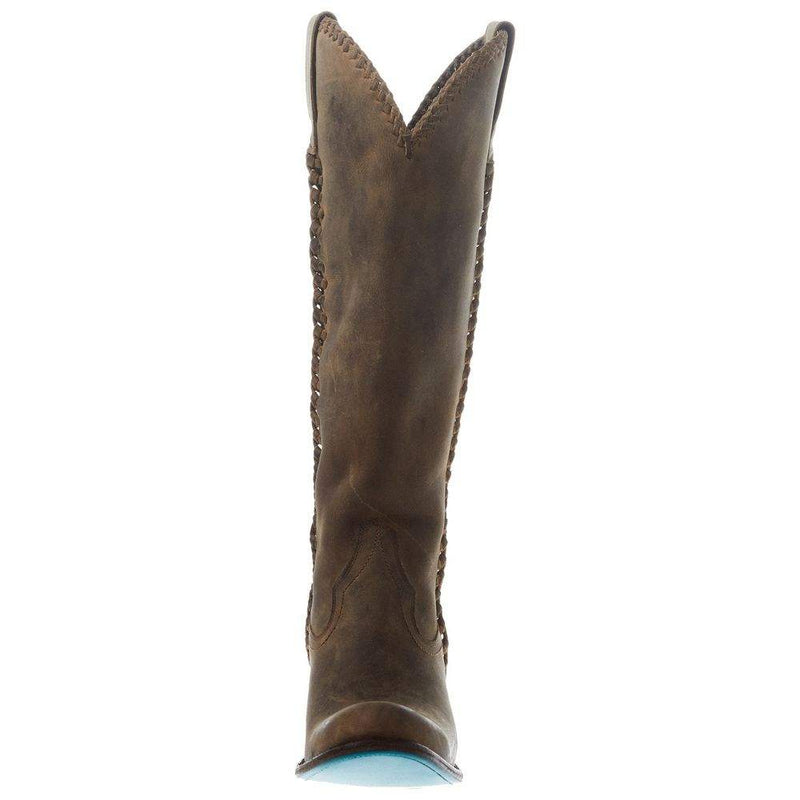 Lane Boots Women's Brown Plain Jane 16 In Top Cowgirl Boot