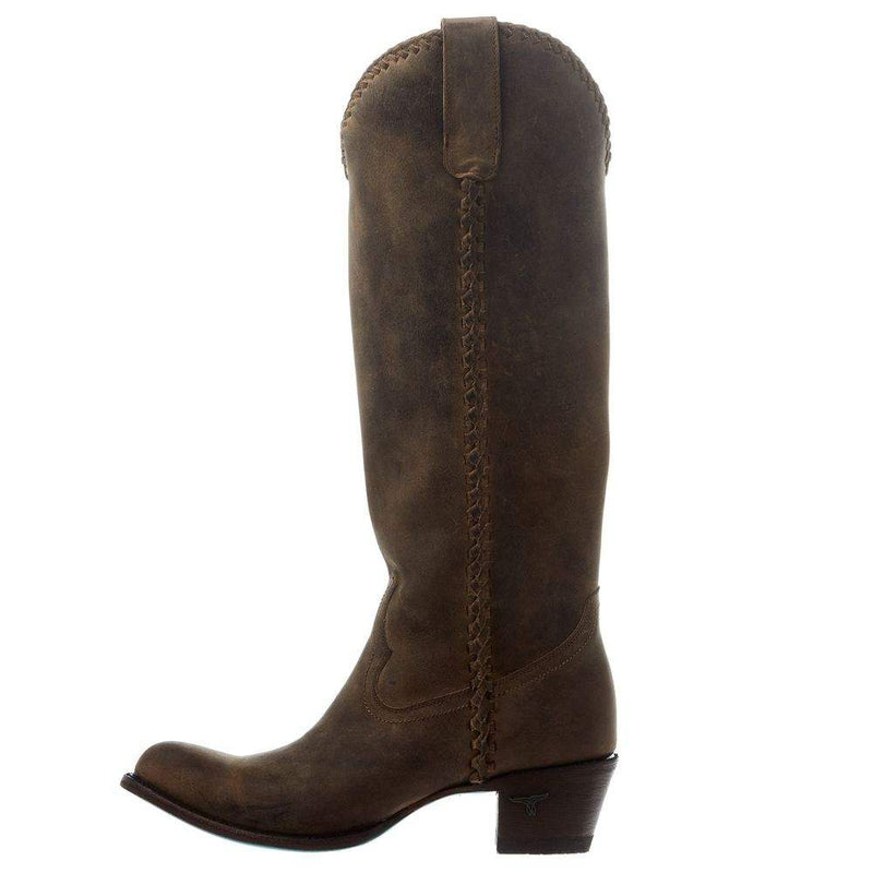 Lane Boots Women's Brown Plain Jane 16 In Top Cowgirl Boot