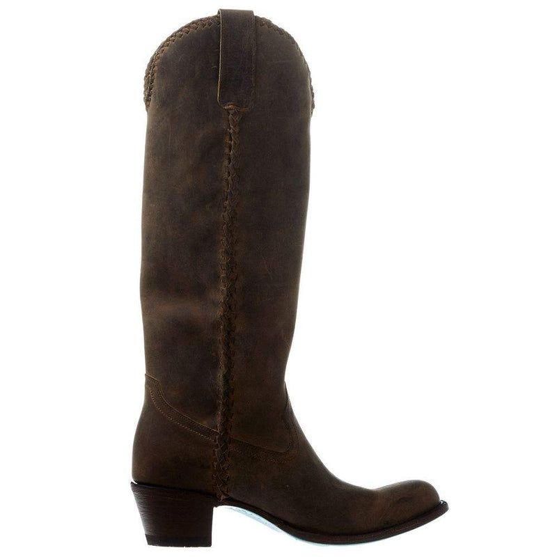 Lane Boots Women's Brown Plain Jane 16 In Top Cowgirl Boot