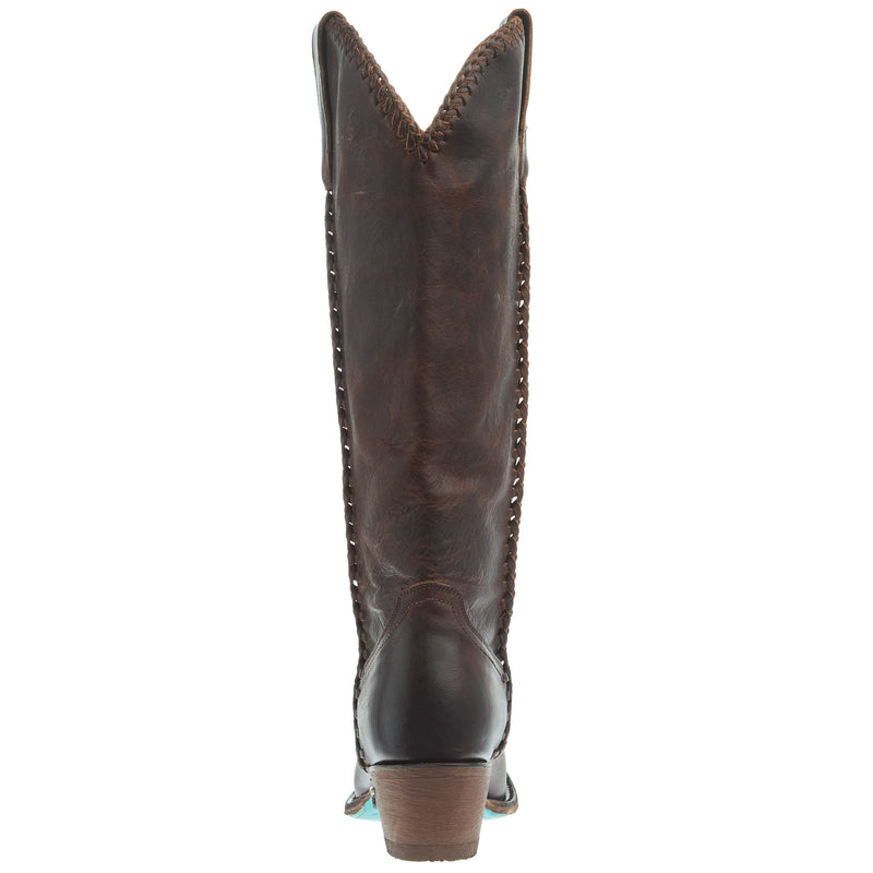 Lane Boots Women's Plain Jane Cognac 15in. Top Round Toe Boot
