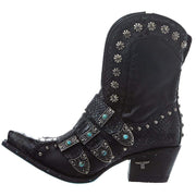 Lane Boots Women's Jet Black Showdown 7.5 In Top Bootie