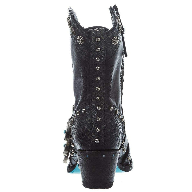 Lane Boots Women's Jet Black Showdown 7.5 In Top Bootie
