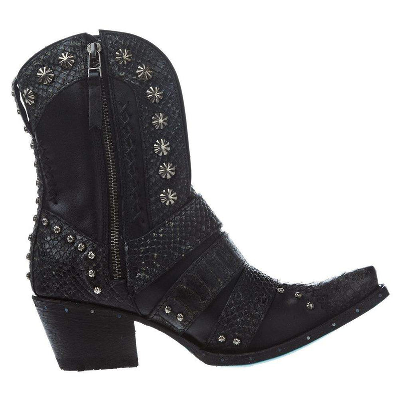 Lane Boots Women's Jet Black Showdown 7.5 In Top Bootie