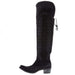 Lane Boots Women's Lexington OTK Black Suede 23 In Top Cowgirl Boot