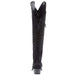 Lane Boots Women's Lexington OTK Black Suede 23 In Top Cowgirl Boot