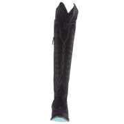 Lane Boots Women's Lexington OTK Black Suede 23 In Top Cowgirl Boot