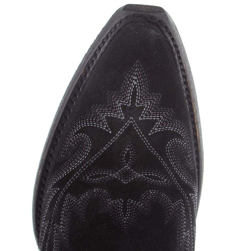 Lane Boots Women's Lexington OTK Black Suede 23 In Top Cowgirl Boot