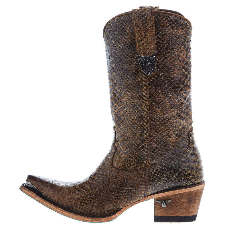 Lane Womens Bad Habits Brownbelly 11 In Top Cowgirl Boot