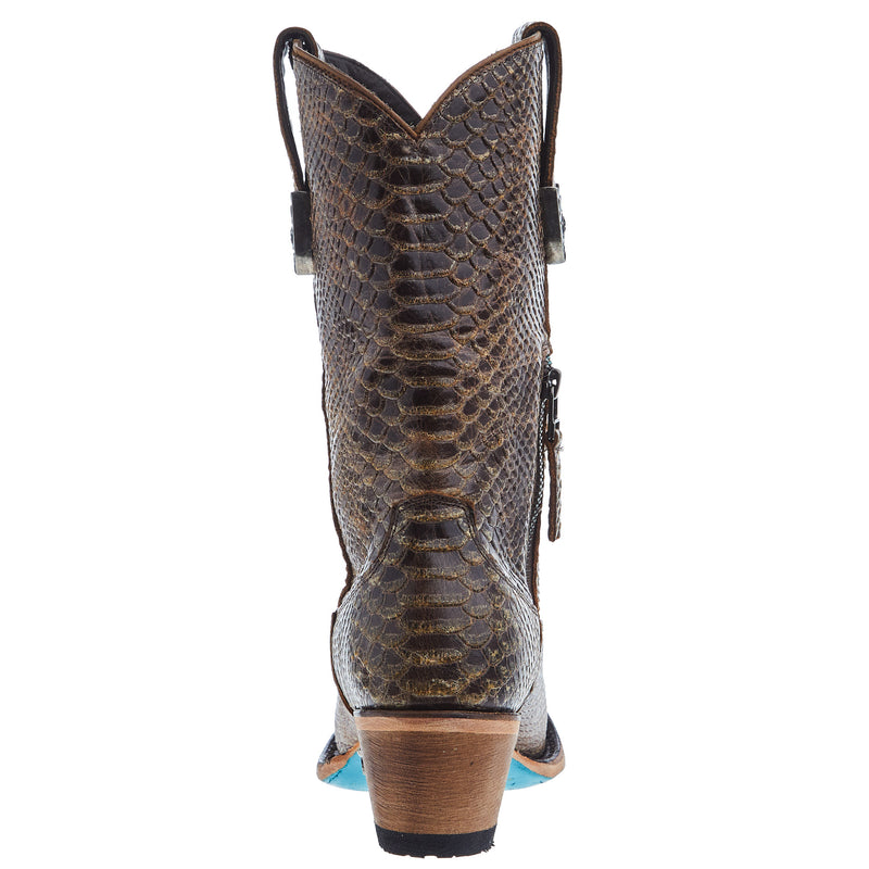 Lane Womens Bad Habits Brownbelly 11 In Top Cowgirl Boot