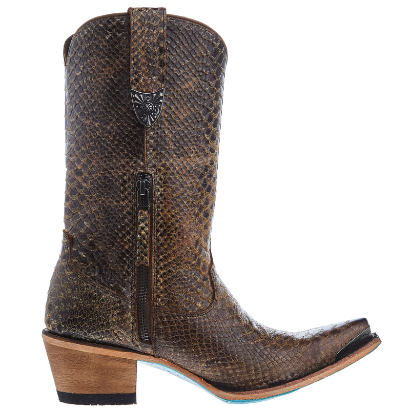 Lane Womens Bad Habits Brownbelly 11 In Top Cowgirl Boot