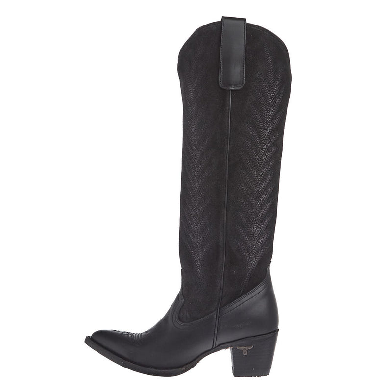 Lane Women's Jentry Knee High Black Suede Boot