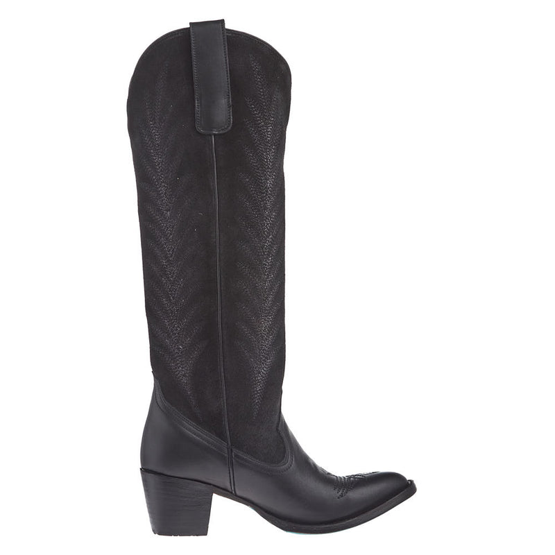 Lane Women's Jentry Knee High Black Suede Boot
