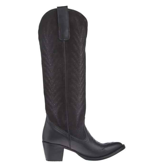 Lane Women's Jentry Knee High Black Suede Boot