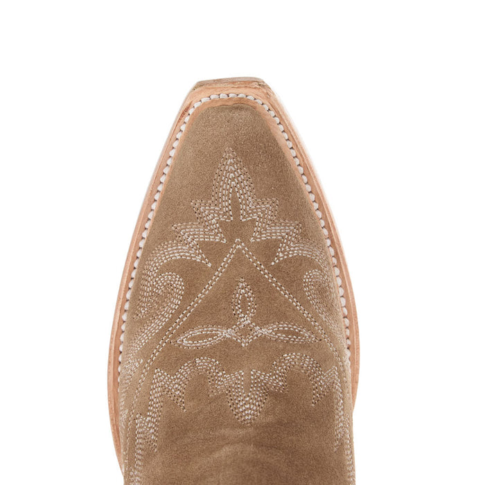 Lane Women's Lexington Knee High Corset Latte Suede Boot