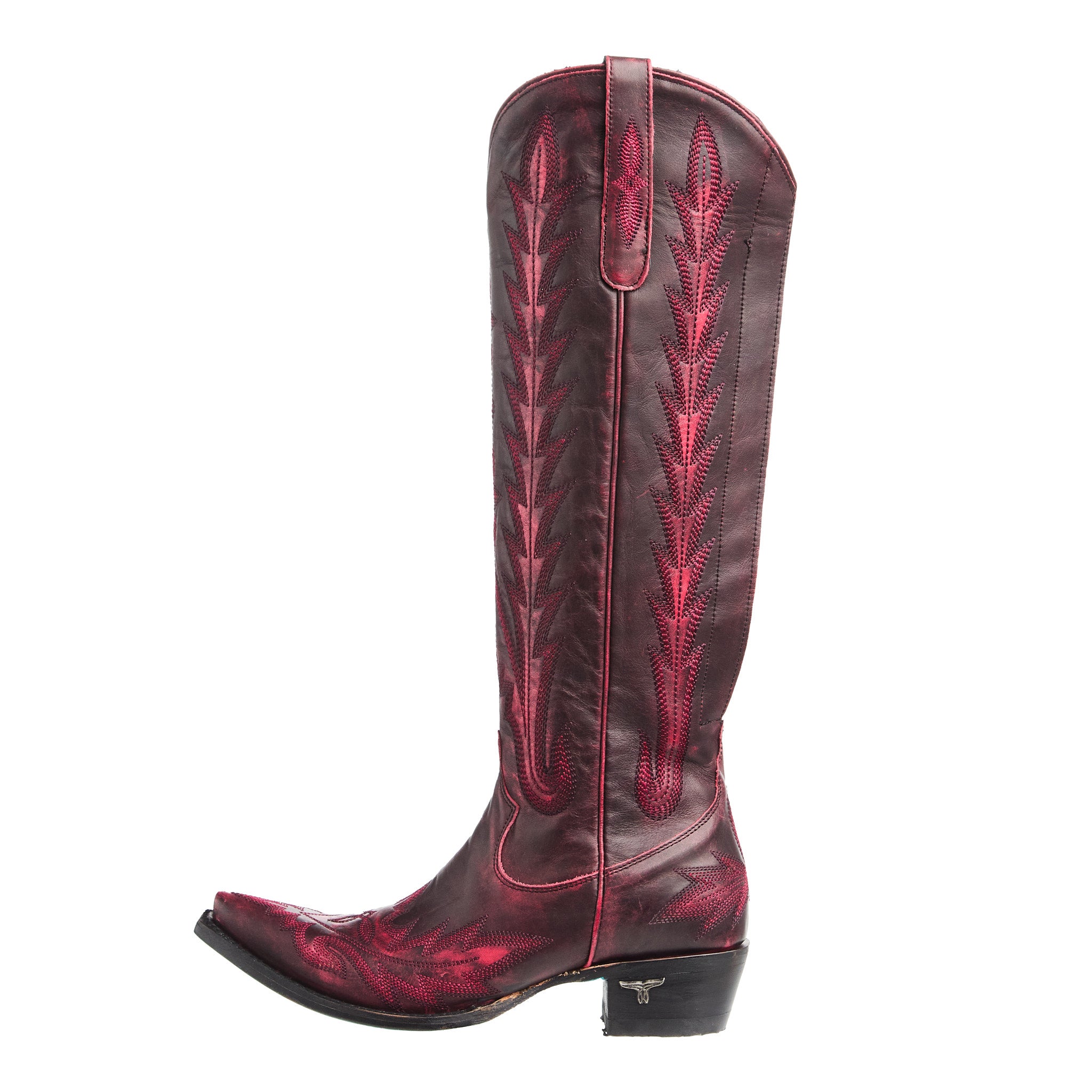 Lane Women`s Black Cherry Lexington Knee High Boot — NRS
