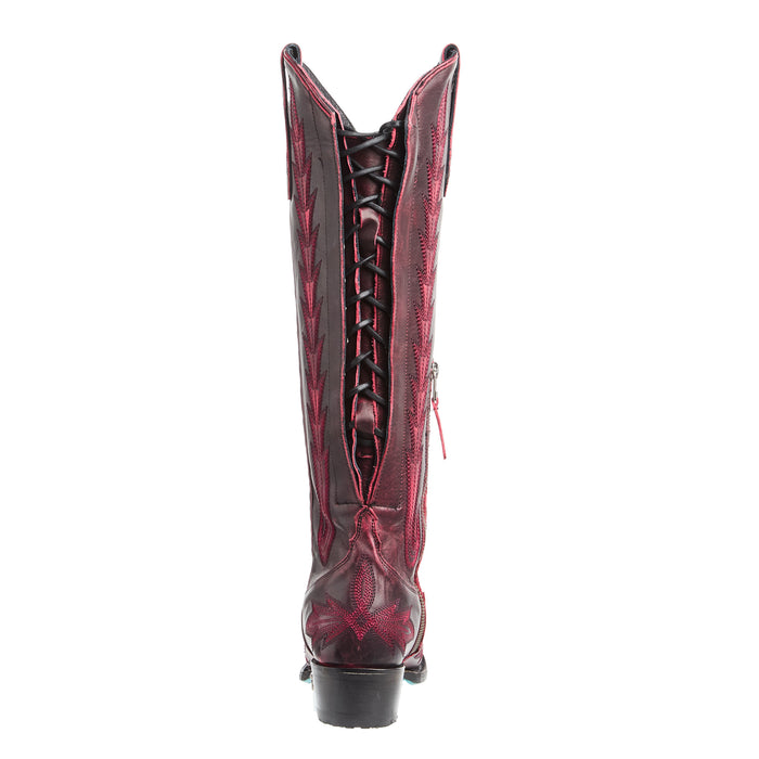 Lane Women`s Black Cherry Lexington Knee High Boot