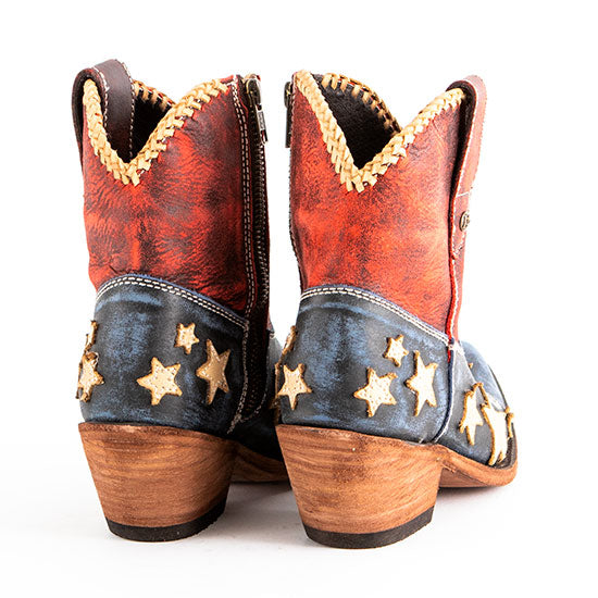 Liberty Black Vintage Azul Americana Booties