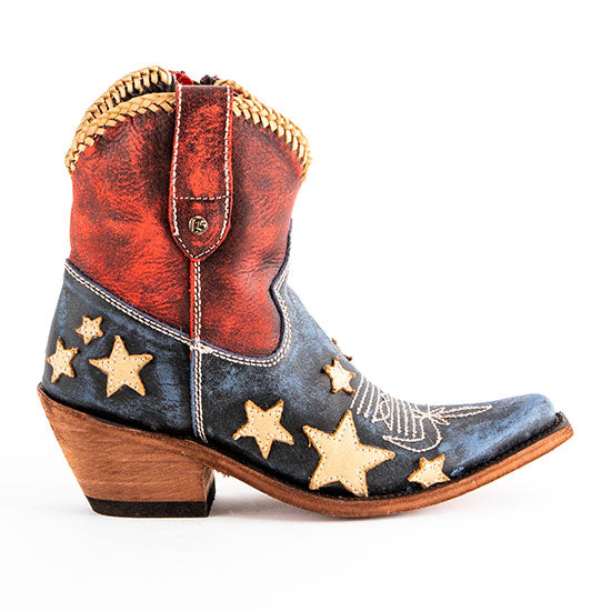 Liberty Black Vintage Azul Americana Booties