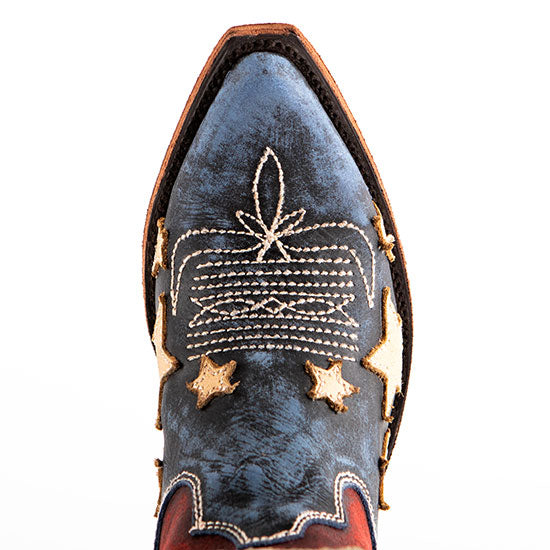 Liberty Black Vintage Azul Americana Booties
