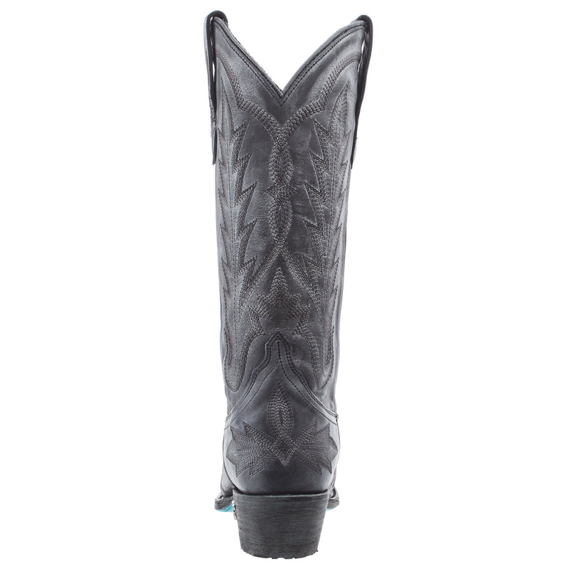 Lane Women`s Distressed Jet Black Lexington Boot