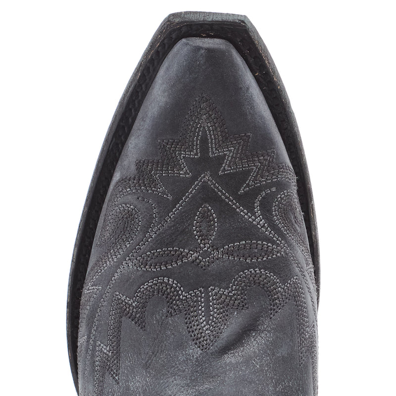Lane Women`s Distressed Jet Black Lexington Boot