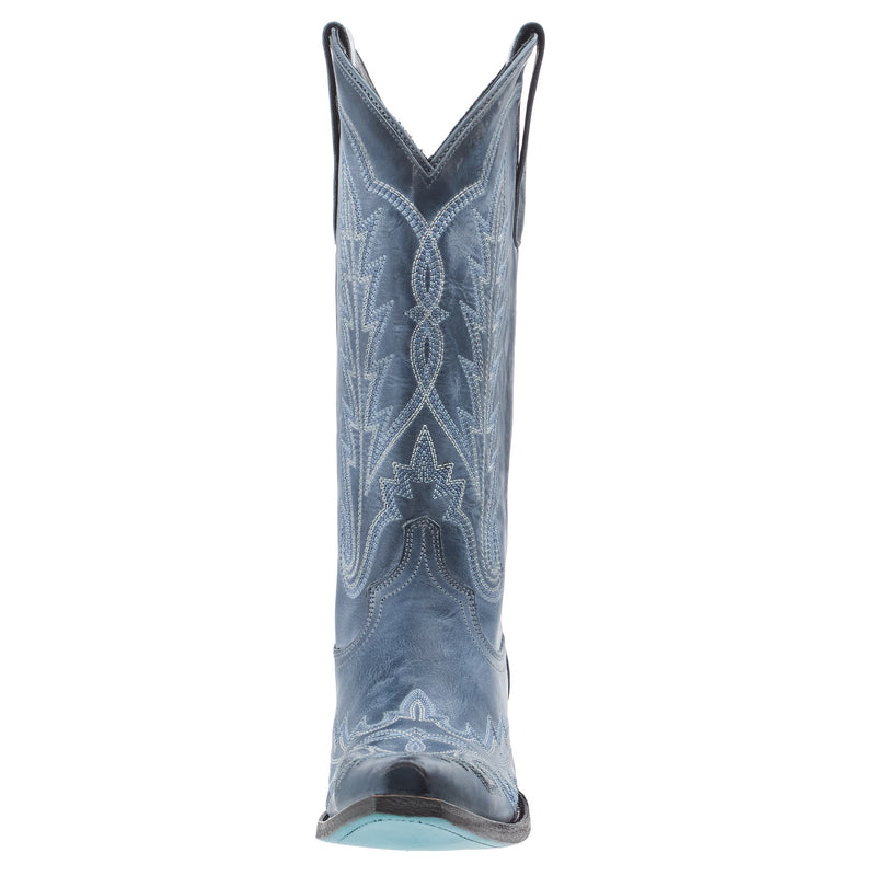 Lane Women's Lexington Washed Denim Vamp 13in Matching Top Boot