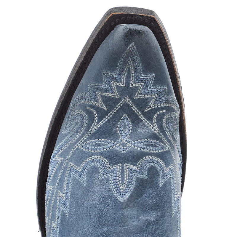 Lane Women's Lexington Washed Denim Vamp 13in Matching Top Boot