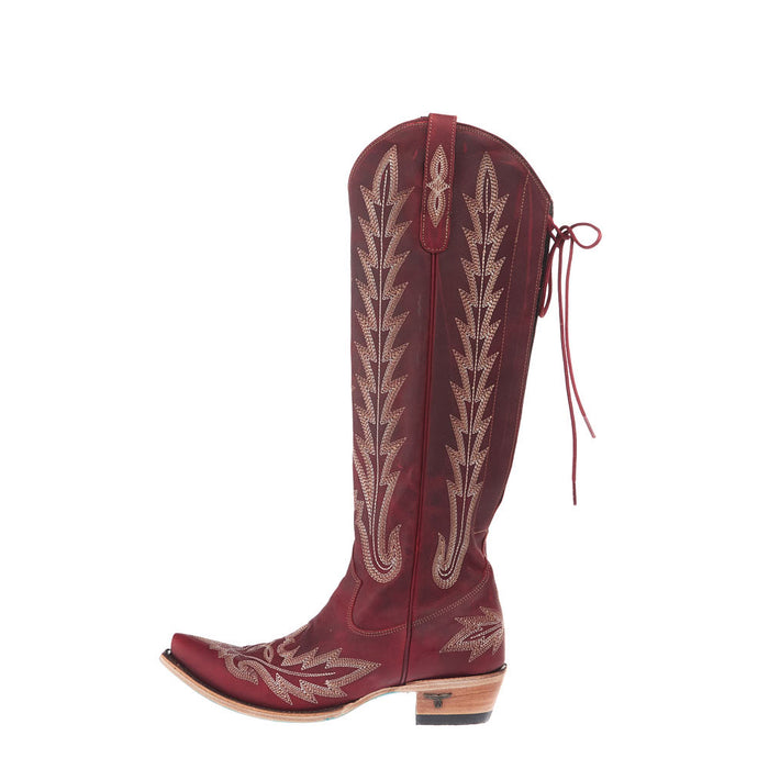 Lane Women's LEXINGTON RED KNEE HIGH CORSET BOOT
